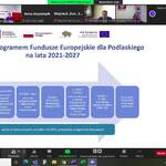 Slajd: Prace nad Programem Fundusze Europejskie dla Podlaskiego na lata 2021-2027