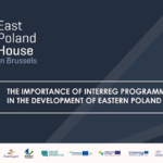 Plansza tytułowa seminarium „Znaczenie Programów Interreg w rozwoju województw Polski Wschodniej