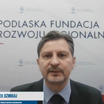 Zrzut ekranu z wysłuchania publicznego 15.12.2021, Marek Dźwigaj Prezes Podlaskiej Fundacji Rozwoju Regionalnego